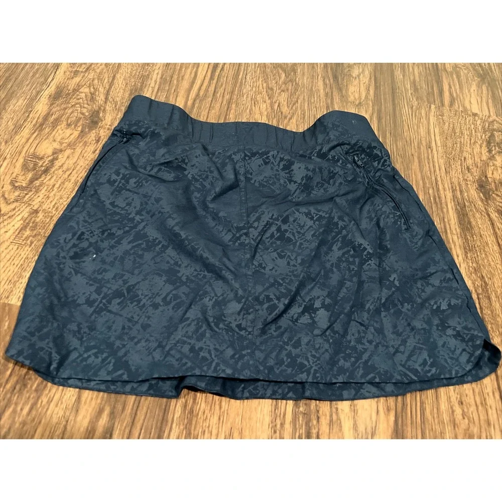 Orvis Skort Womens M Blue Shimmer w/shorts Pockets Stretch Golf Athletic
